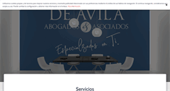 Desktop Screenshot of deavilaabogados.com
